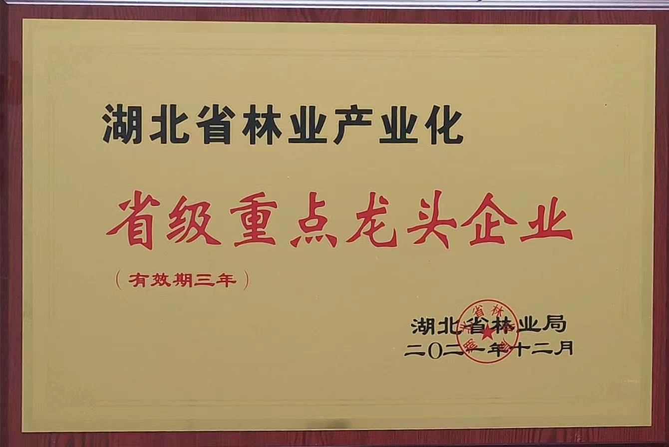 湖北省林業產業化省級重點龍頭企業